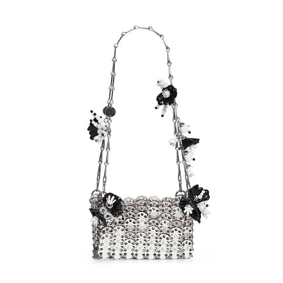 PACO RABANNE Handbags - Rabanne Women Silver And White 1969 Nano Shoulder Bag
